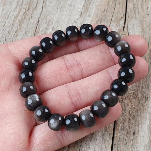 naramok-z-mineralu-obsiadian-strieborny-elasticky-leskly-sedocierny-rondelky-tucne-9x10mm
