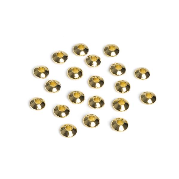 Charm k�zdarab 6x3 mm f�nk arany min�s�gi bevonat 20 db