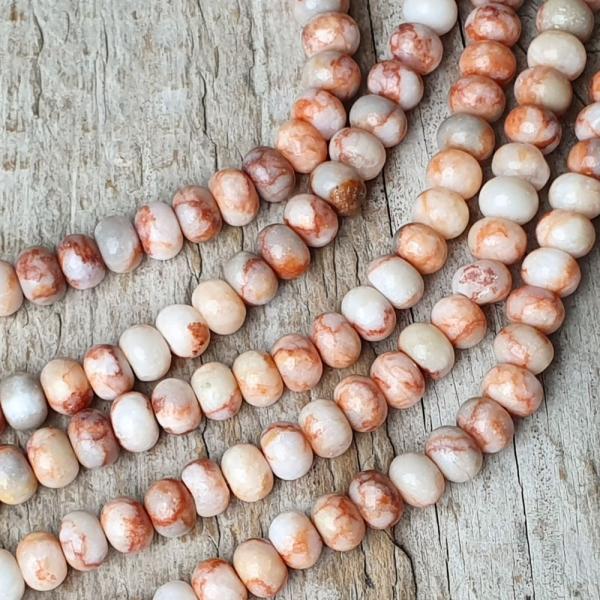 Jspis netstone gyngyk 4x6 mm vastag rondell flhosz zsinr