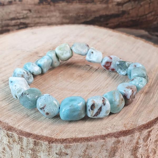 Larimar karkt 10x12mm szablytalan kockk
