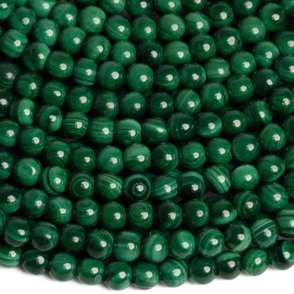 Malachit gyngyk 3mm zsinr
