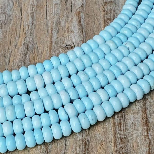 Howlit gyngyk 2x4 mm rondellk larimar utnzat zsinr