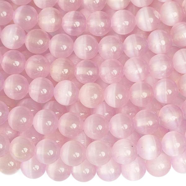 Macskaszem gyngyk 6 mm halvnylila zsinr