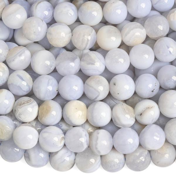 Kalcedon gyngyk 8,5 mm flhossz zsinr