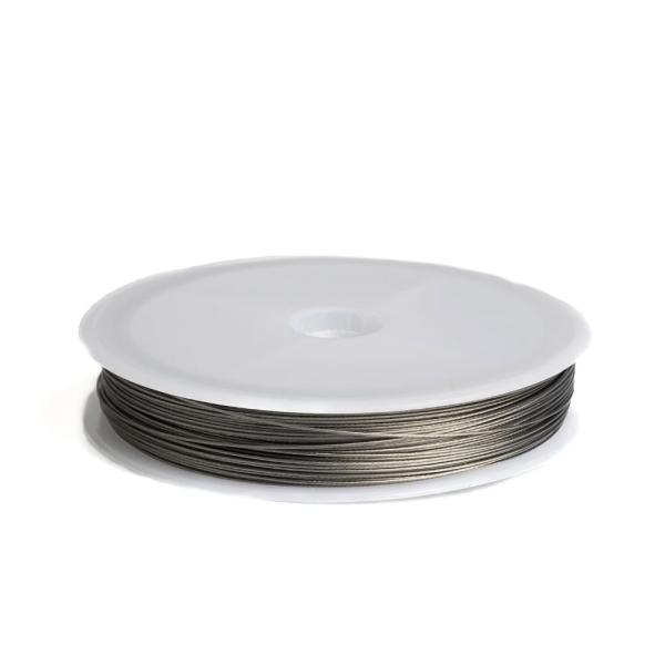 Manyag bevonat kordszl 0,45 mm ezst spulni 50 m