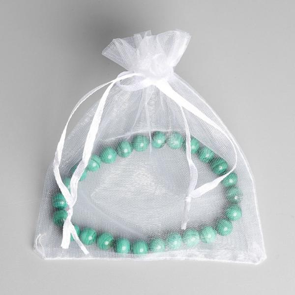 Organza zs�kocska 10x12 cm feh�r 10 db