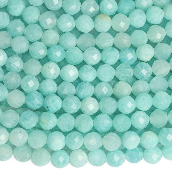 Amazonit gyngyk 4 mm csiszolt flhossz zsinr