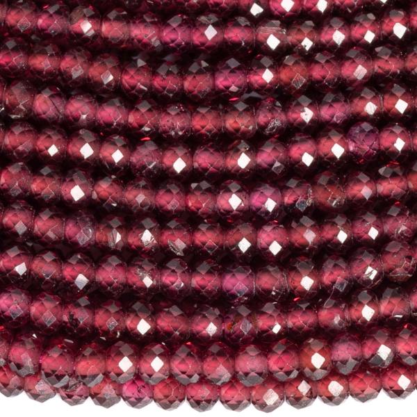 Gr�n�t gy�ngy�k 2 mm  gy�ngy�k csiszolt zsin�r