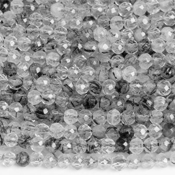 Kristly turmalinnal gyngyk 2,5 mm csiszolt zsinr