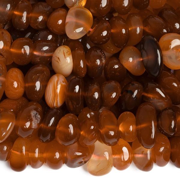 Karneol vilgos gyngyk kvek 8x12 mm zsinr