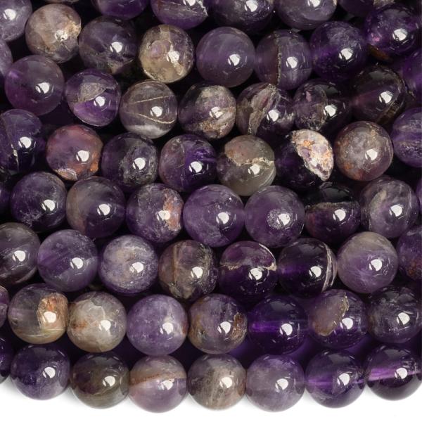 Ametiszt kevert sznek gyngyk 8 mm zsinr