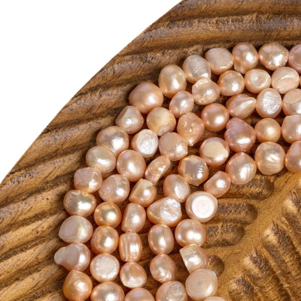 Teny�sztett gy�ngy gy�ngy�k 7-8 mm p�nz�rme barack zsin�r