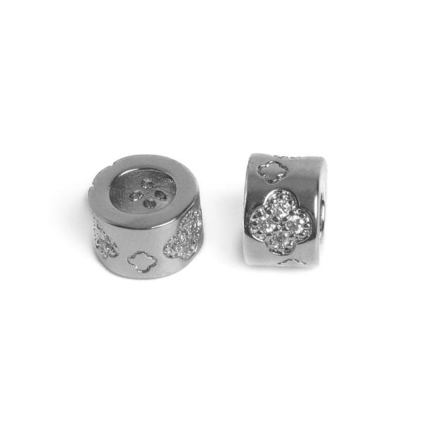 Fnk ngylevel lhervel gyngy ezst fehr cirkonnal