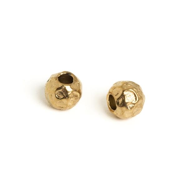 Holdfelsz�n gy�ngy 4mm nemesac�l arany 2 db (ion plating)