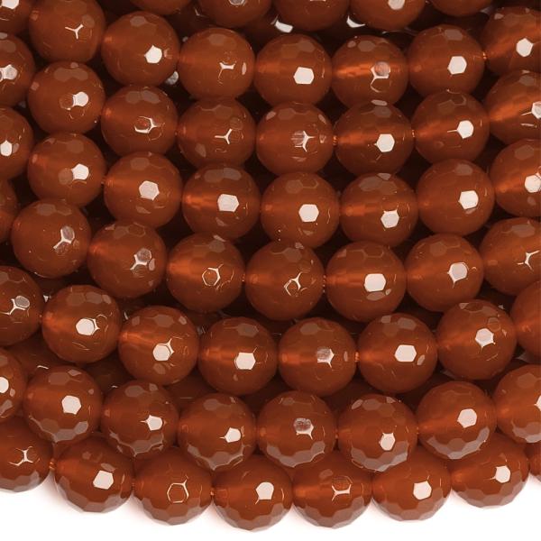 Karneol gyngyk 8 mm csiszolt zsinr