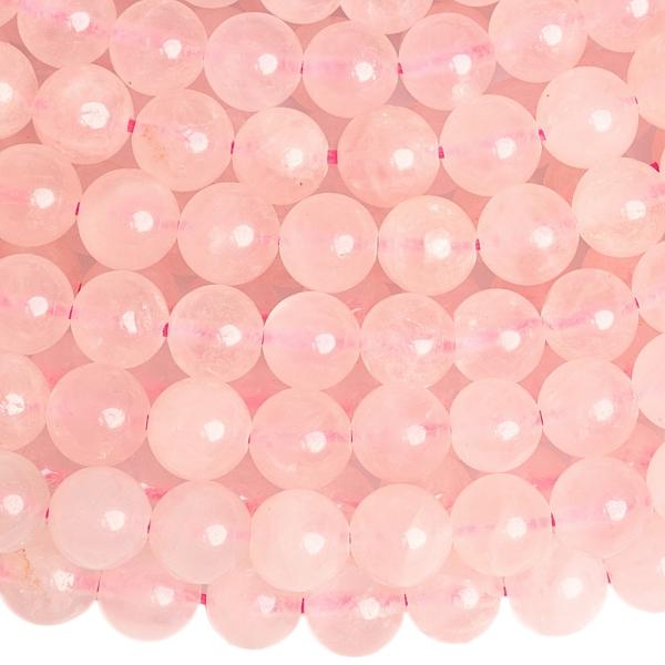 R�zsakvarc light gy�ngy�k 8 mm zsin�r