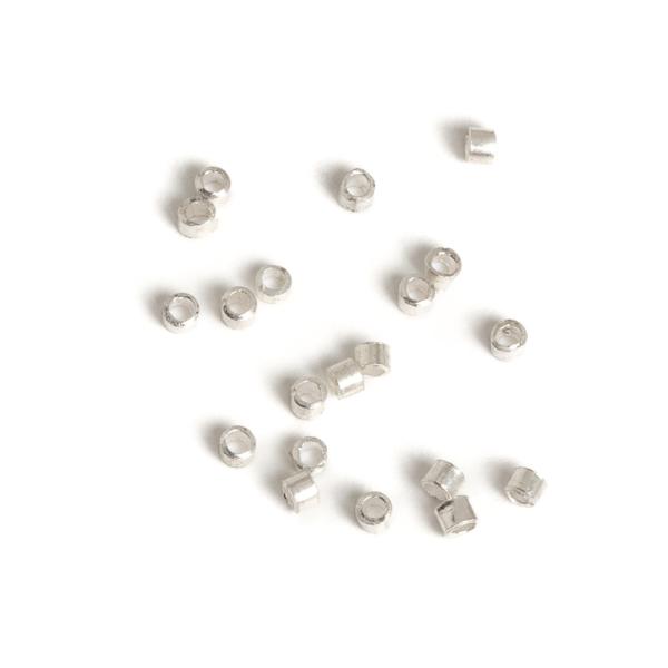 Rokajl gy�ngy�k 1mm Ag925 ez�st 20db