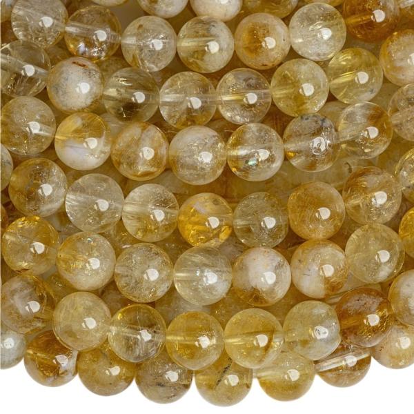 Citrin gyngyk 8 mm A-osztly zsinr