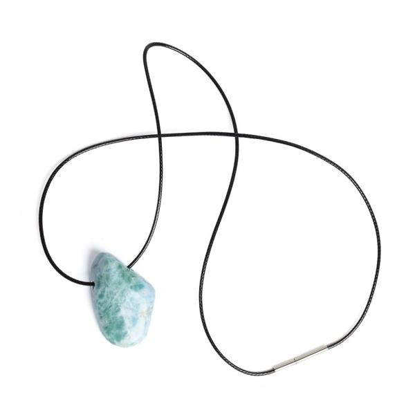 Larimar med�l rozsdamentes kupakkal viaszos zsin�ron