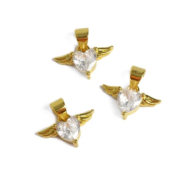 Szvecske angyalszrnyakkal medl akasztval arany fehr cirknikkal