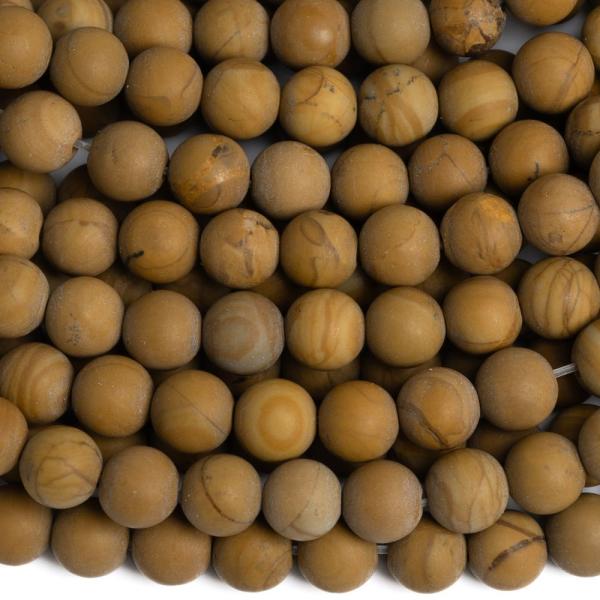 Famints jspis gyngyk 6 mm matt zsinr