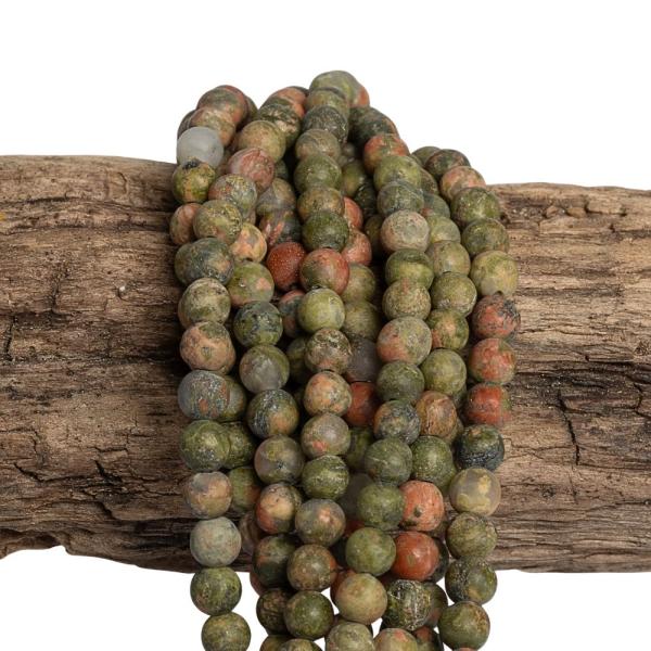 Unakit gyngyk 4 mm matt zsinr