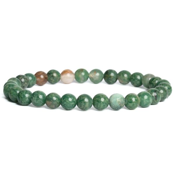 Kark�t� z�ld jadeit 6 mm