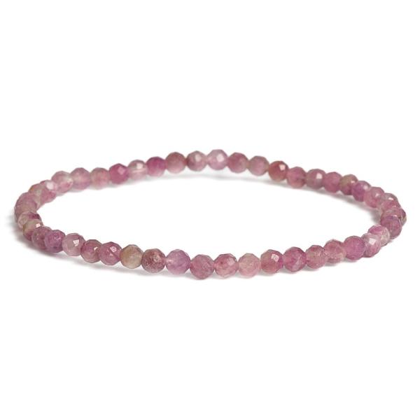 Karkt turmalin rzsaszn csiszolt 4 mm