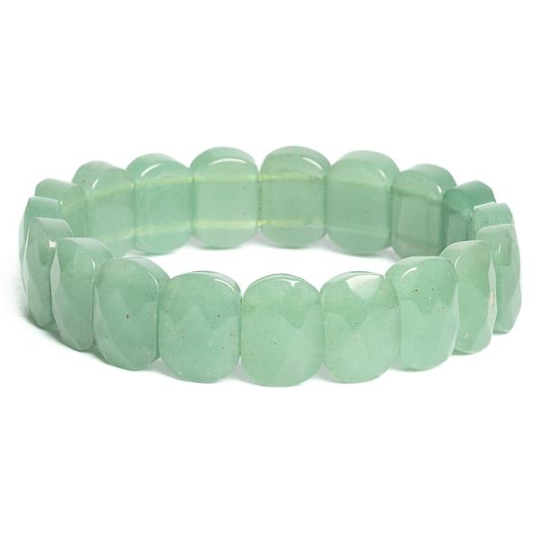 Kark�t� lapos csiszolt aventurin z�ld