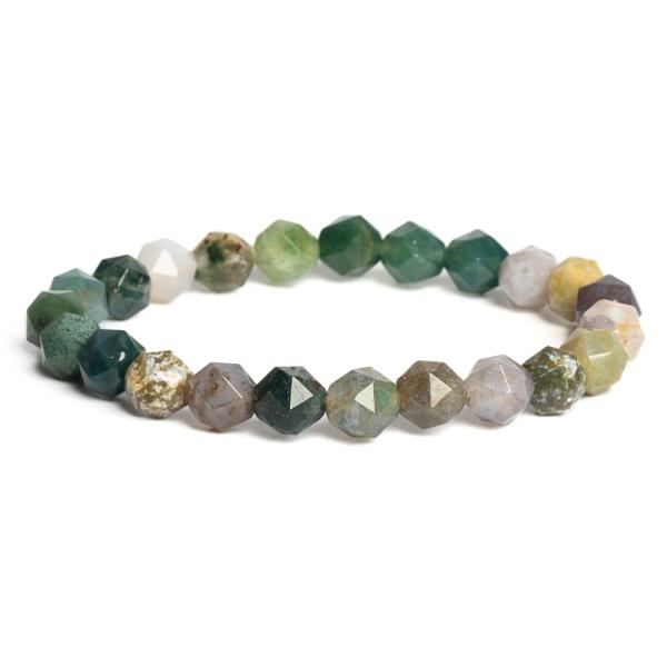 Kark�t� indiai ach�t 8 mm bicone csiszol�s