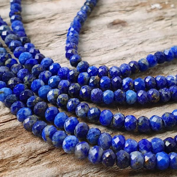 Lpisz lazuli 4x2 mm fnk csiszolt flhossz zsinr