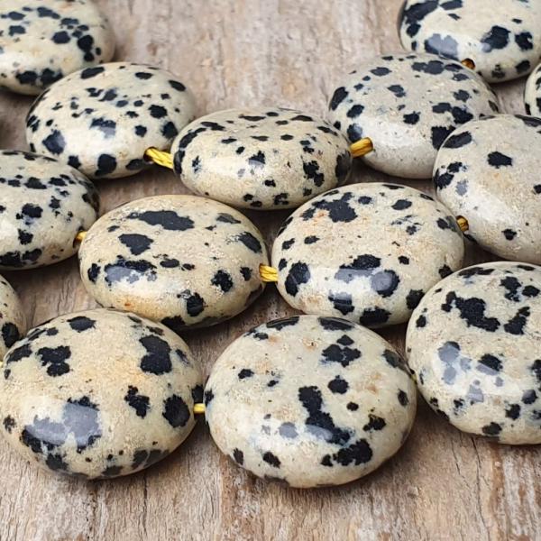 Dalmata jspis gyngyk 15 mm lemez zsinr