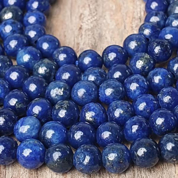 Lpisz lazuli sznes gyngyk 4 mm fnyl zsinr